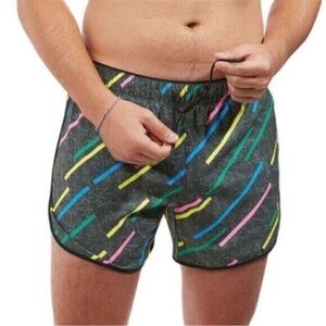 Chubbies Men’s Teens Galaxy Running Shorts 5.5” Lined Swim Trunk Size XL